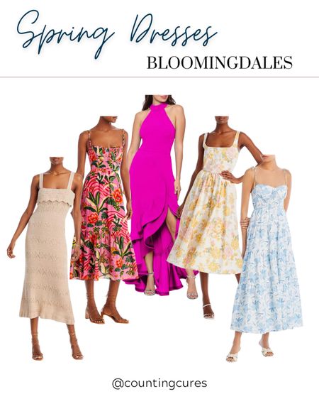 Fashionable spring dresses from Bloomingdales!

#mididress #vacationoutfit #springstyle #petitefashion 

#LTKstyletip #LTKU #LTKSeasonal