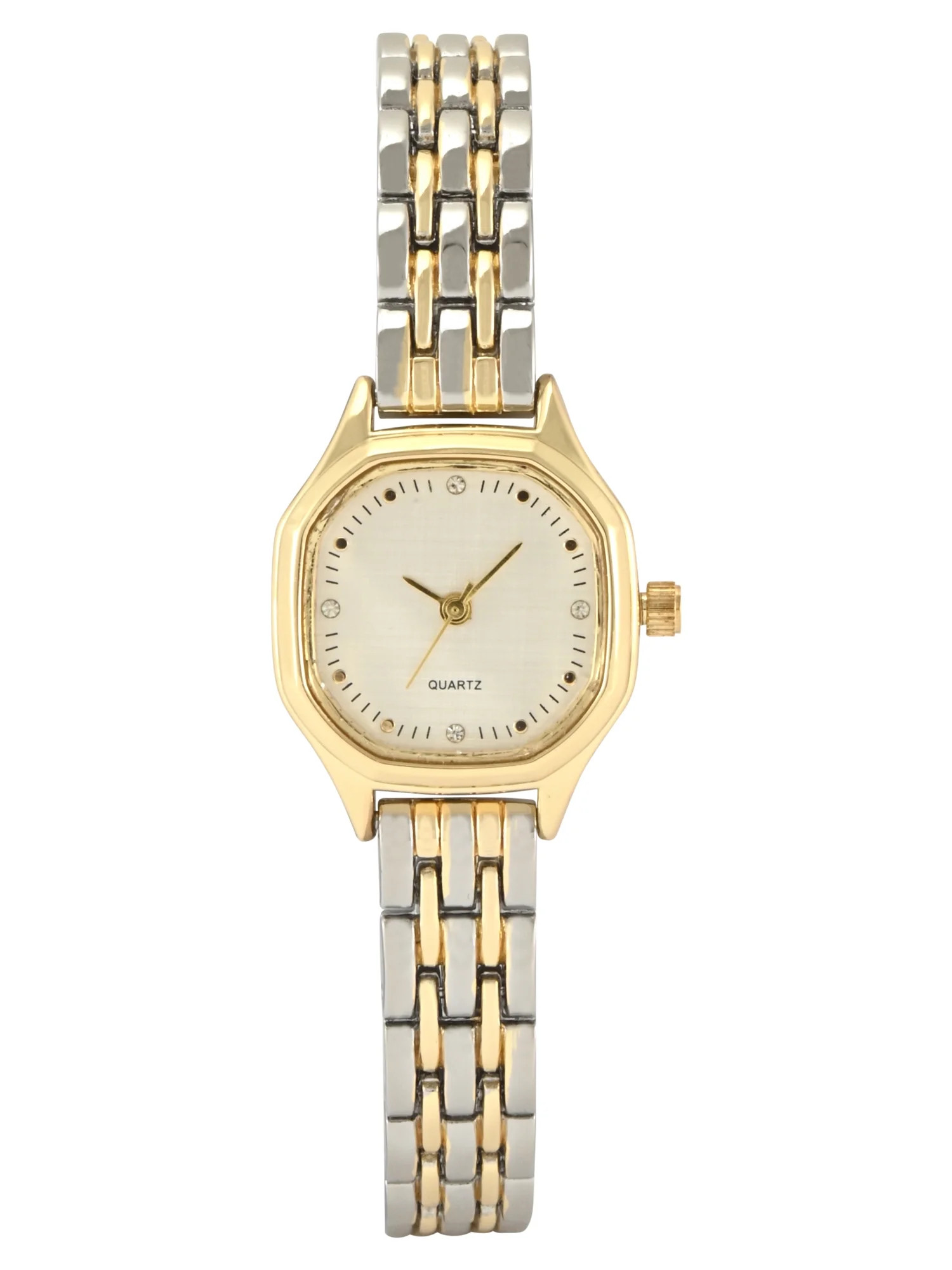Time & Tru Ladies Two Tone Case and matching Link Bracelet | Walmart (US)