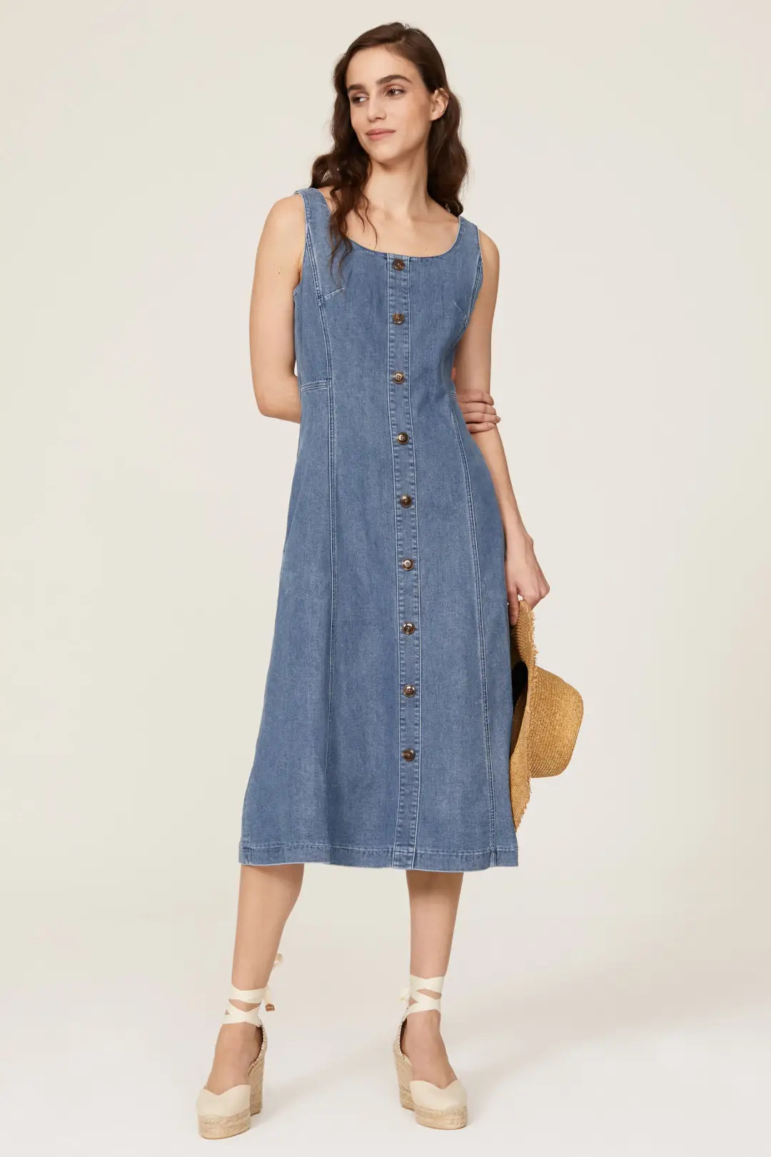 Denim Flare Shirtdress | Rent the Runway