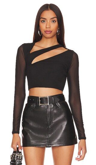 Cesca Top in Noir | Revolve Clothing (Global)
