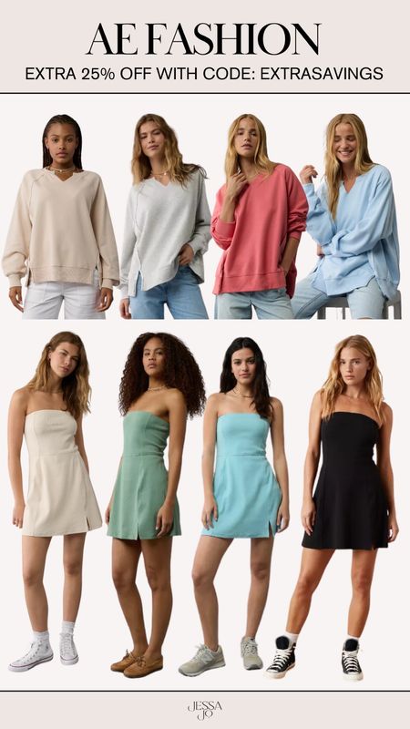 American Eagle Sale | Summer Sale | Summer Sweatshirts | Summer Pullovers | Summer Tube Mini Dresses 

#LTKFindsUnder50 #LTKStyleTip #LTKSaleAlert