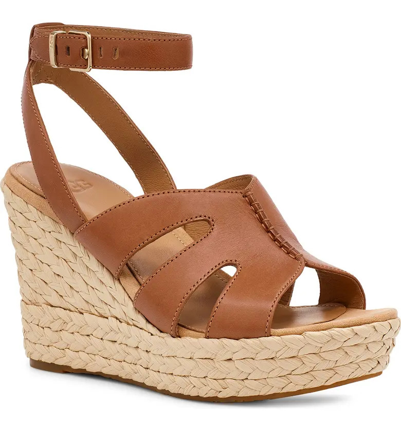 Careena Raffia Platform Wedge Sandal | Nordstrom