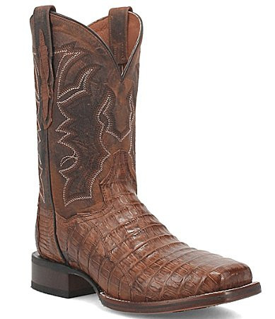 Dan Post Men's Kingsly 11 Caiman Square Toe Western Boots - 7 | Dillard's