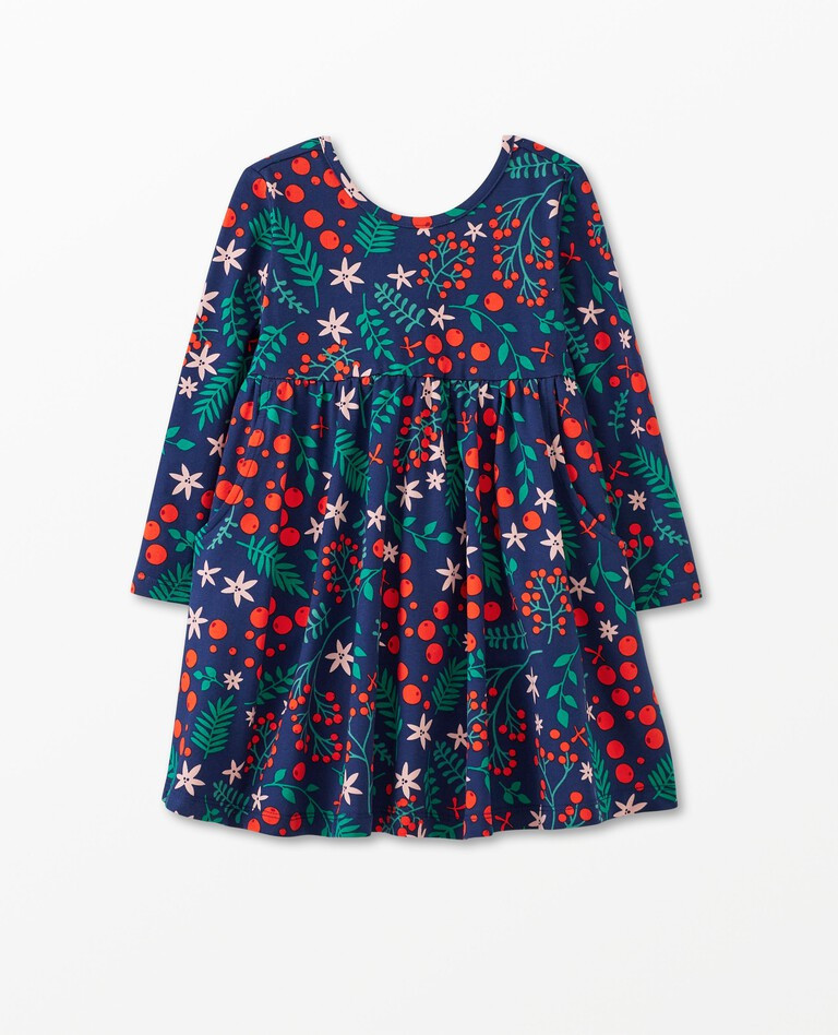 Long Sleeve Print Super Soft Skater Dress | Hanna Andersson