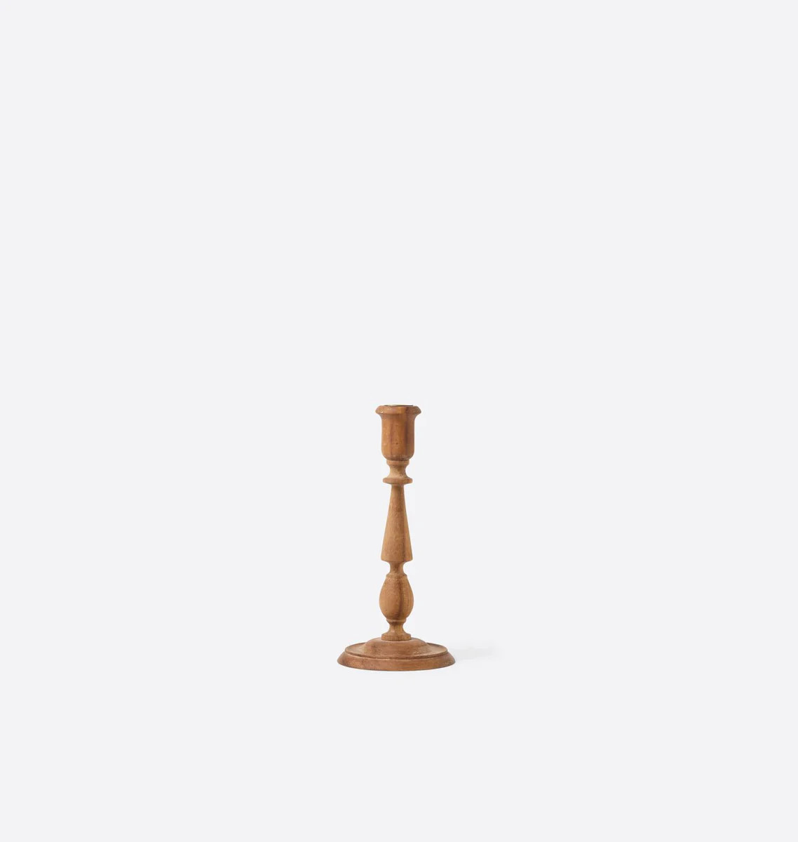 Valori Turned Wood Candlestick | Amber Interiors