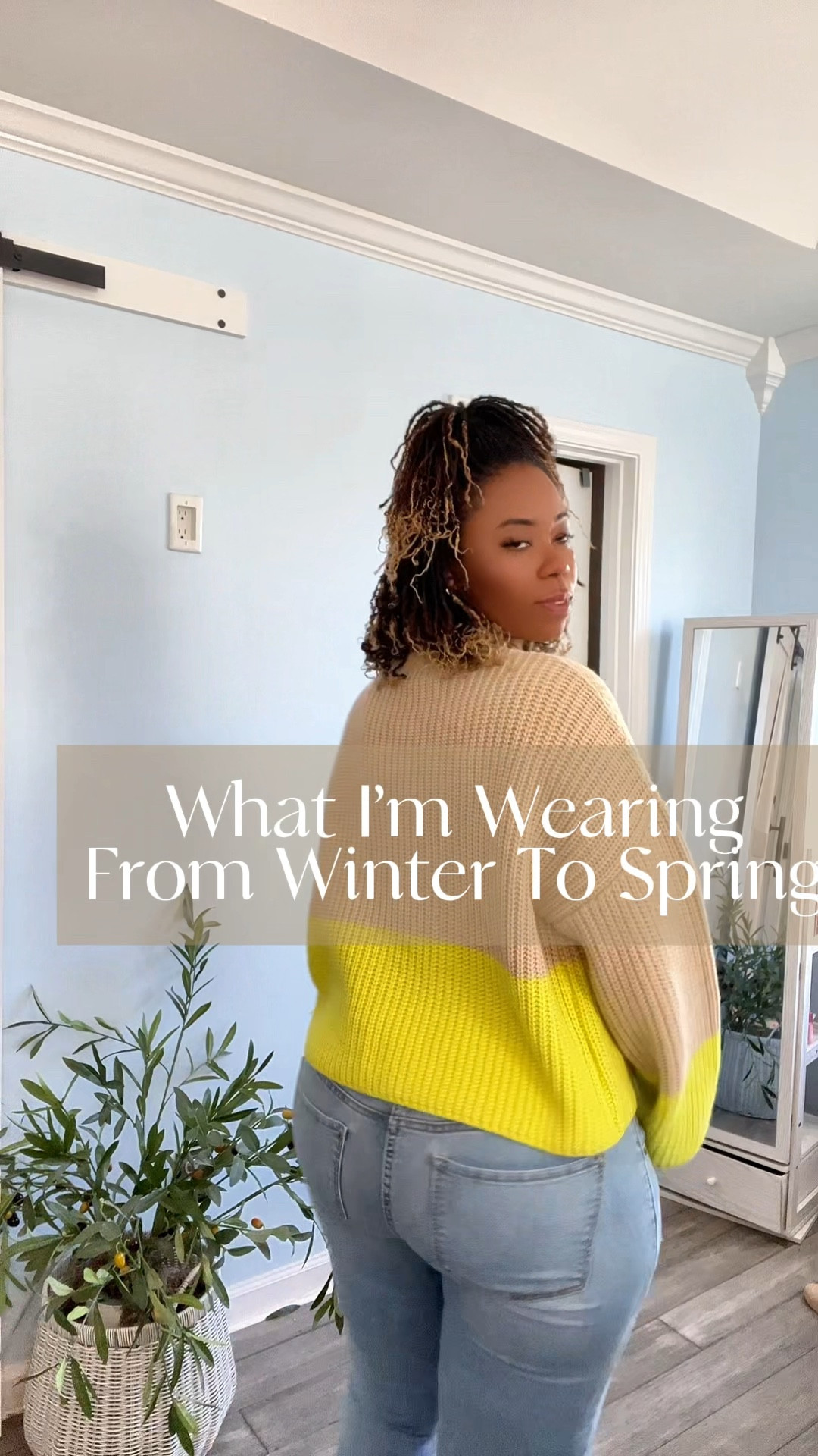 Winter to Spring Transitional Style | 1 
🧥➡️🌸
WHAT I’M WEARING when mornings are freezing but afternoons hit 70°! ☀️❄️
Welcome to my Winter-to-Spring Transitional Series—because let’s be real, this unpredictable weather is the WORST for getting dressed. Cold AM, hot PM, surprise rain? This Ombré Cream to yellow knit sweater + light wash jeans + cream sneakers combo is my lifesaver.
Why it works:
✅ Cozy knit for chilly mornings  
✅ Easy to shed when it warms up  
✅ Neutral denim works with everything  
✅ Walkable sneakers for rainy days
Comment “WTS” below so you can grab the look! 👇
🛍️ SHOP THIS OOTD:  
Click the link in my bio or follow GlamorousMoni on the LTK App!  #wintertospring #winteroutfit #springoutfit #springsweater

#LTKmidsize #LTKover40 #LTKSeasonal