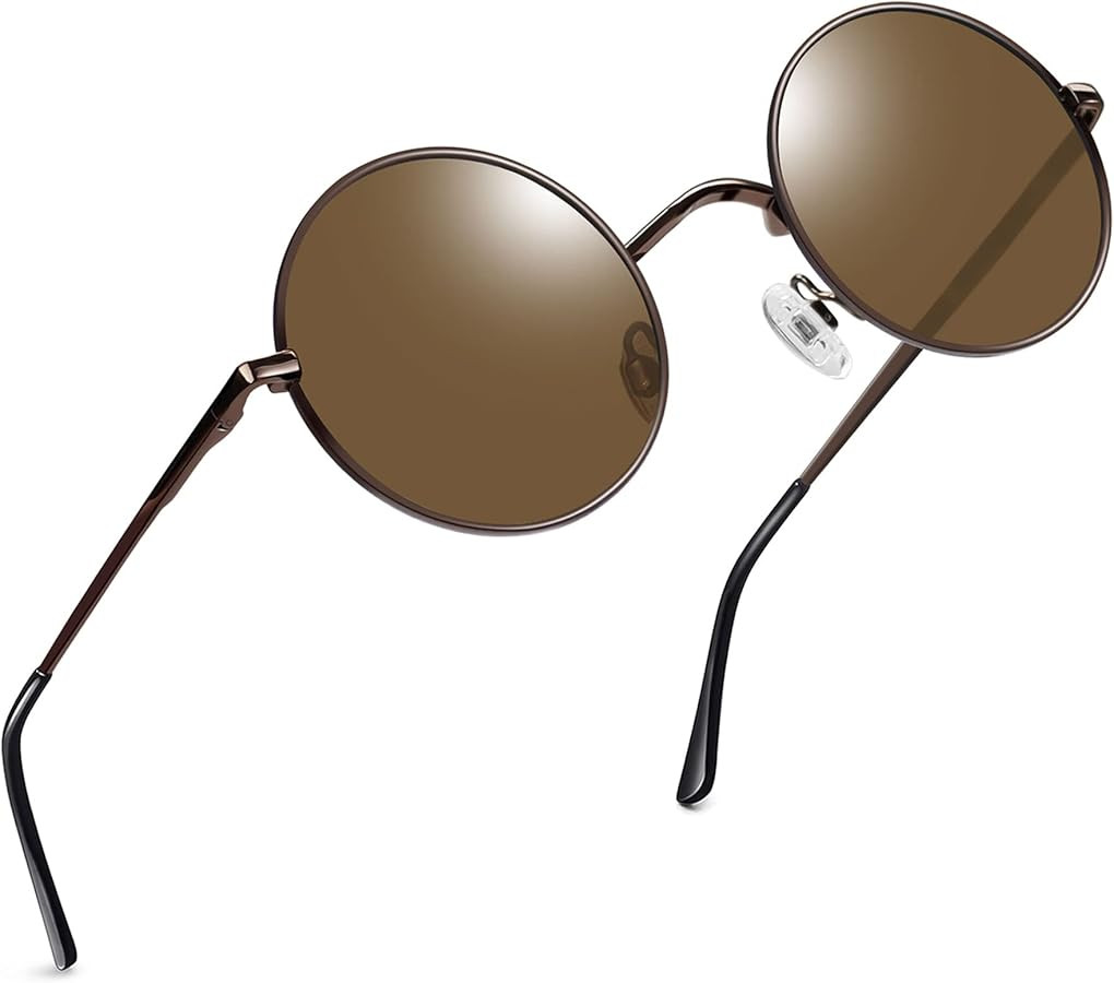 Joopin Hippie Round Sunglasses for Women Men Small Circle Sun Glasses Polarized UV400 Protection | Amazon (US)