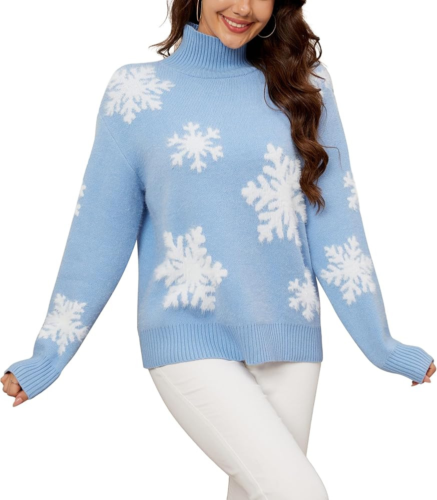 LUBOT Ugly Christmas Sweaters for Women Men Cute Funny Tacky Holiday Parties Knitted Xmas Sweater | Amazon (US)