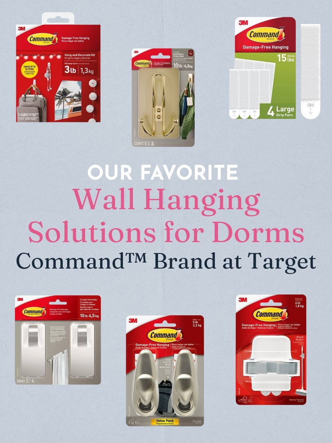 #ad We’ve been using Command™ Products for years on dorm and off-campus walls. 

They are the best for damage-free decorating and utility - just be sure to follow the package directions for a long-lasting hold. 

#targetpartner #commandbrand @Target @command