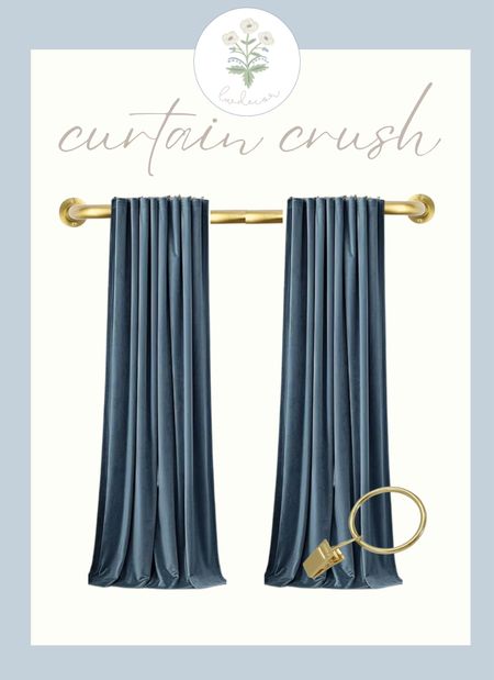 these velvet blue curtain adds a beautiful texture & pop of color in our living room! The color is so gorgeous too. A set of 2 for only $50!

#LTKstyletip #LTKfindsunder50 #LTKhome