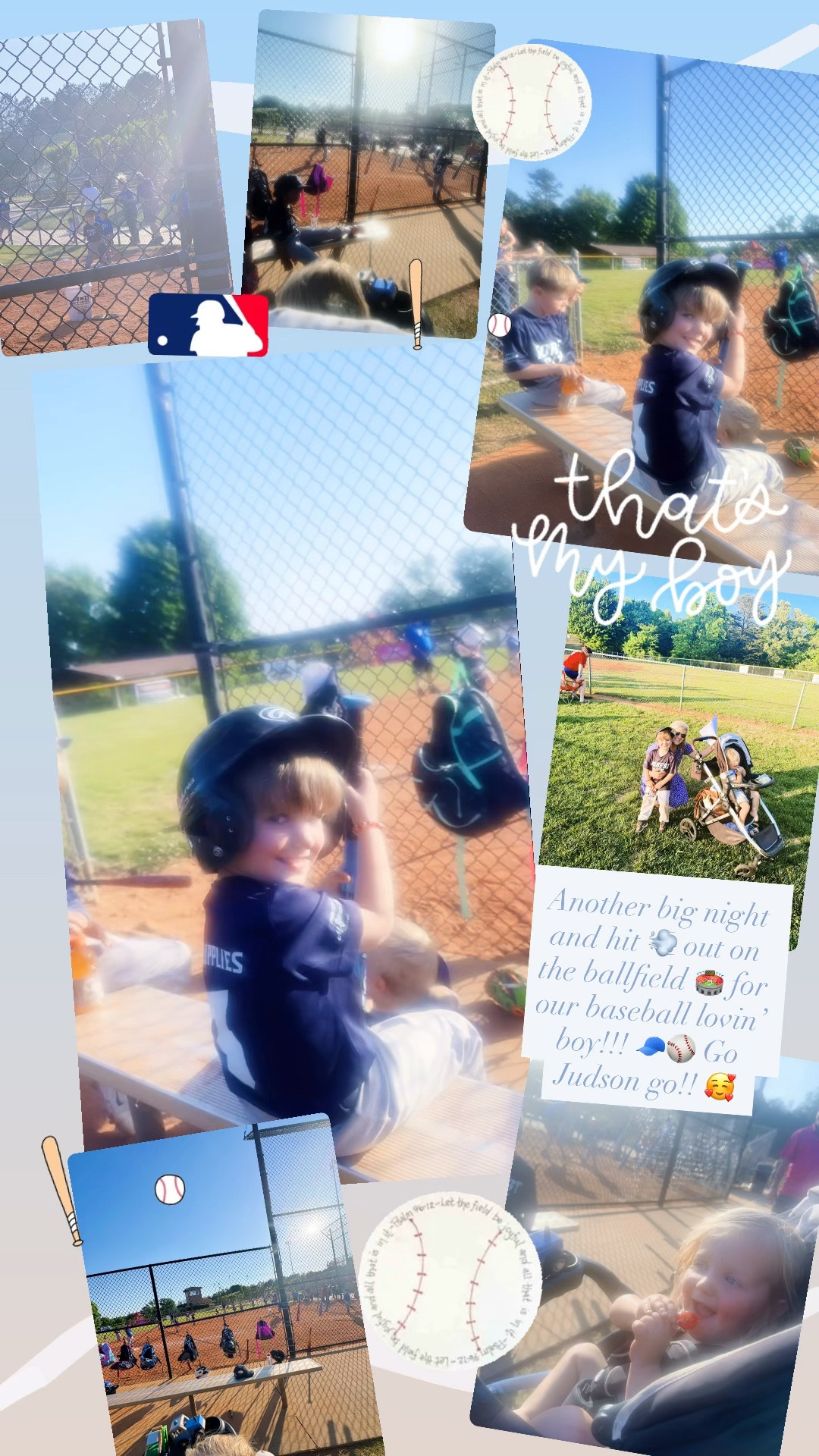 Another big night and hit 💨 out on the ballfield 🏟️ for our baseball lovin’ boy!!! 🧢⚾️ Go Judson go!! 🥰