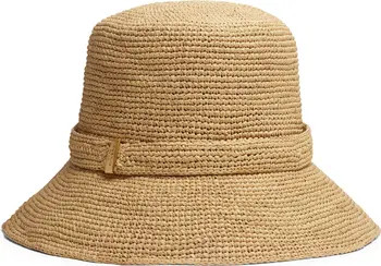 rag & bone Lela Packable Straw Bucket Hat | Nordstrom | Nordstrom