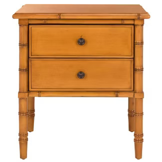 Mina 2 Drawer Coastal Nightstand - Safavieh | Target