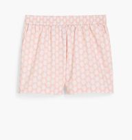 The Tiny Leo Short - Coral Baroque Shell Cotton Sateen | Hill House Home
