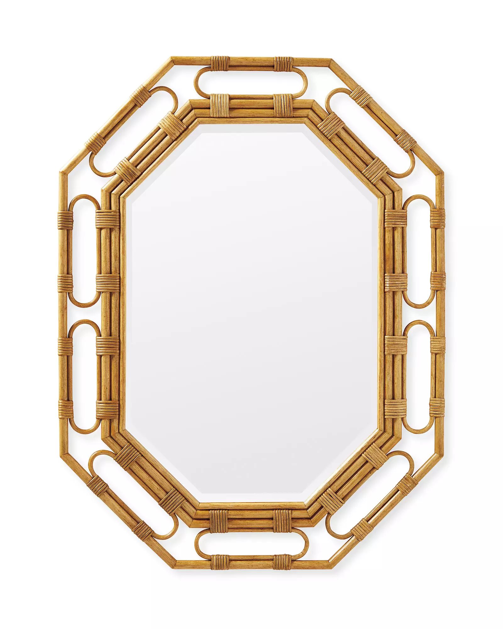 Larchmont Rattan Mirror | Serena and Lily