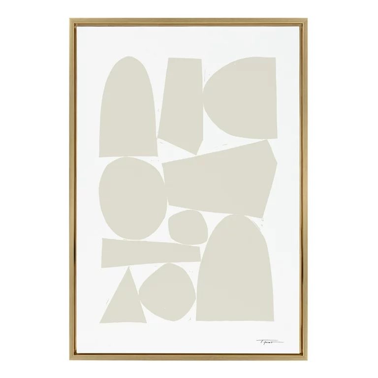 Kate and Laurel Sylvie Constructed II Neutral Framed Canvas Wall Art by Statement Goods, 23x33 Go... | Walmart (US)