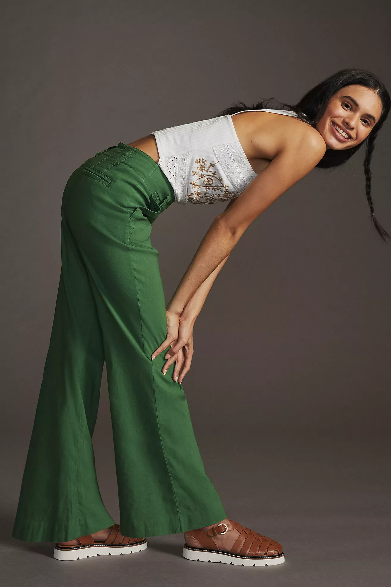 The Naomi Wide-Leg Flare Pants | Anthropologie (US)