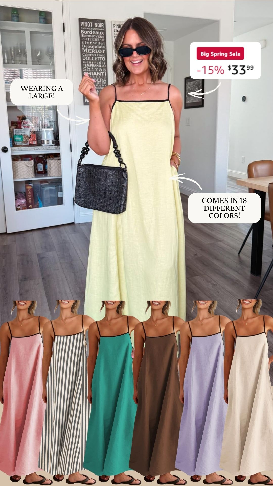 This dress is on sale right now for the Amazon Big Spring Sale!! Wearing a large! 

sale alert, finds under 50, amazon fashion, new arrivals, courtney hamilton  

 #LTKootd #LTKSeasonal #LTKSaleAlert