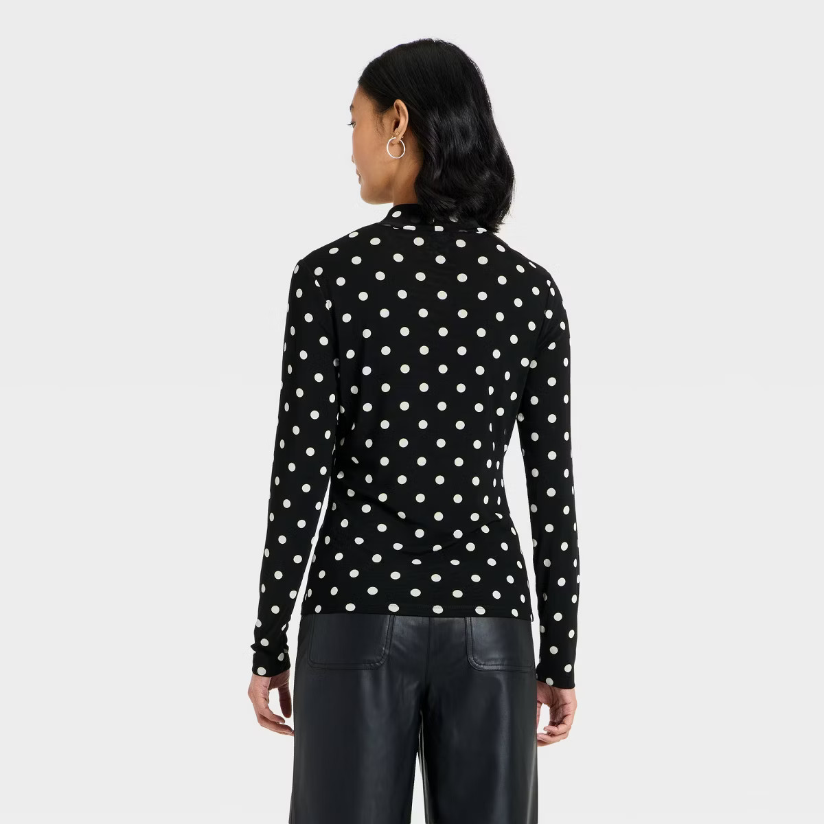Women's Long Sleeve Mesh Turtleneck Top - A New Day™ | Target