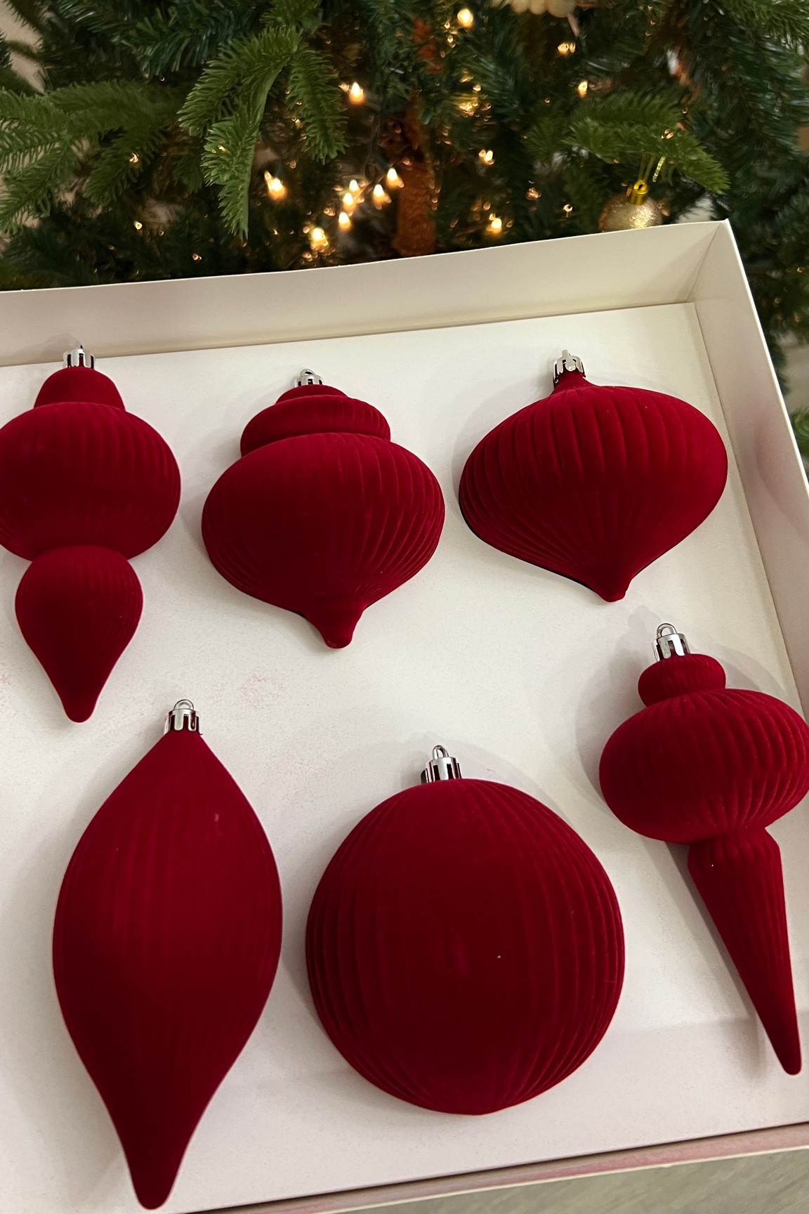 Red velvet ornaments on sale for $5 ♥️✨ 

#LTKSaleAlert #LTKSeasonal #LTKHoliday
