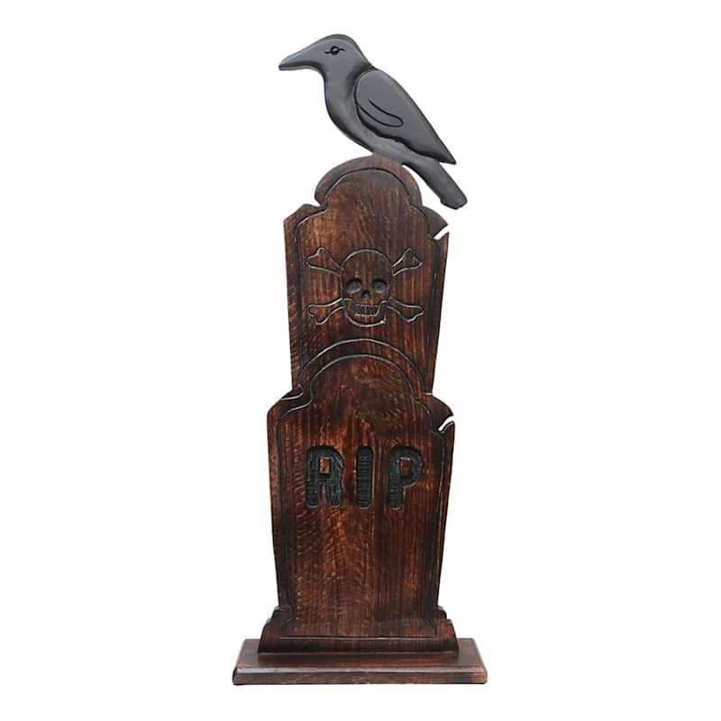Mango Wood Tombstone, 3' | At Home