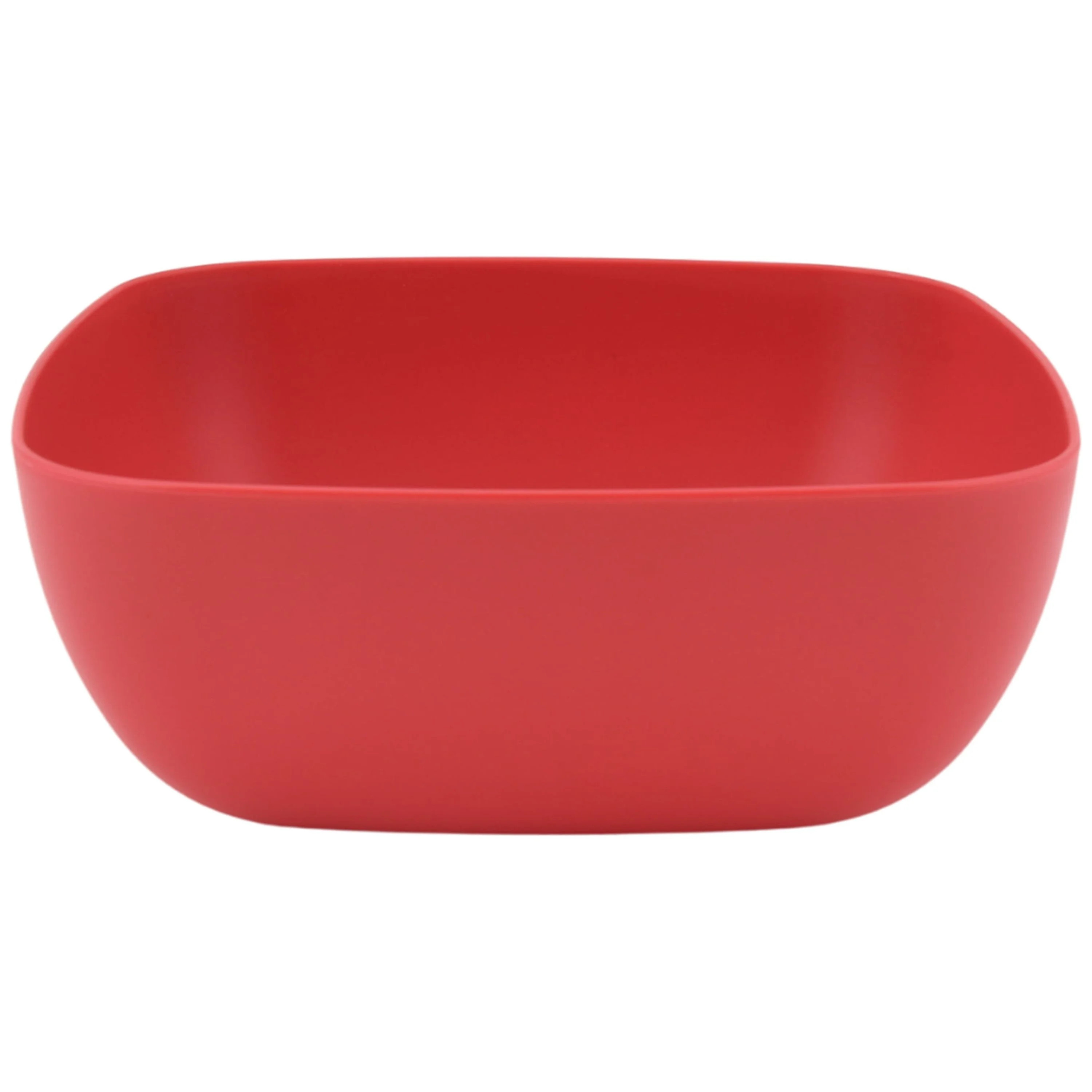 Mainstays 45 Ounce Square Plastic Bowl, Red | Walmart (US)