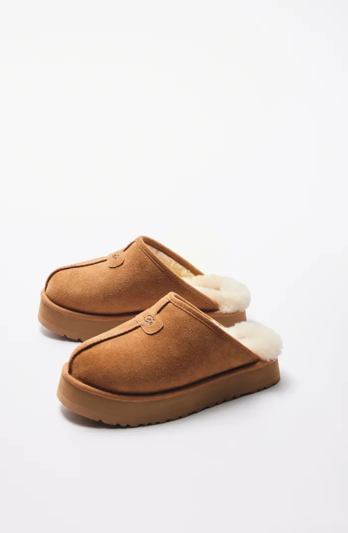 Discoquette Genuine Shearling Slide Slipper | Nordstrom
