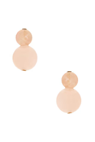 Jennifer Behr Cara Earrings in Rose Quartz from Revolve.com | Revolve Clothing (Global)