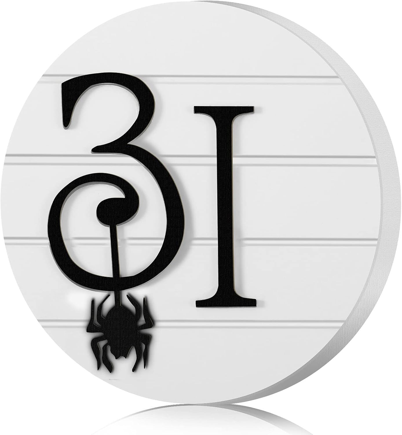 Amazon.com : Halloween Round Wooden Sign Figure 31 Table Sign Shiplap Halloween Freestanding Bloc... | Amazon (US)