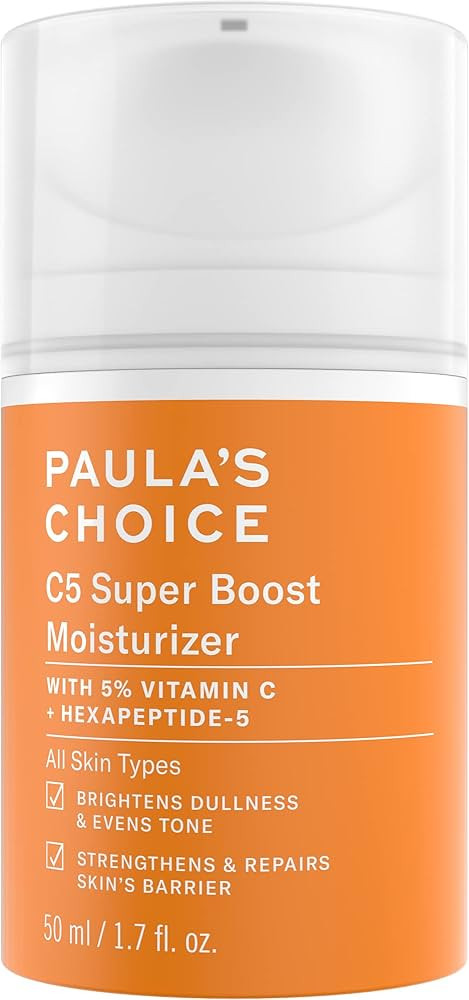 Paula’s Choice C5 Super Boost Moisturizer with 5% Vitamin C, Polyglutamic Acid & Squalane, Dail... | Amazon (US)