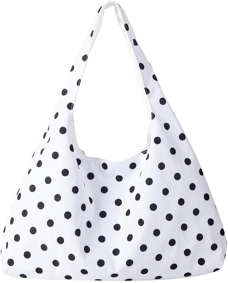 Polka Dot Tote Bag for Women Slouchy Hobo Bags for Women Large Tote Handbag Chic Purse Shoulder B... | Amazon (US)
