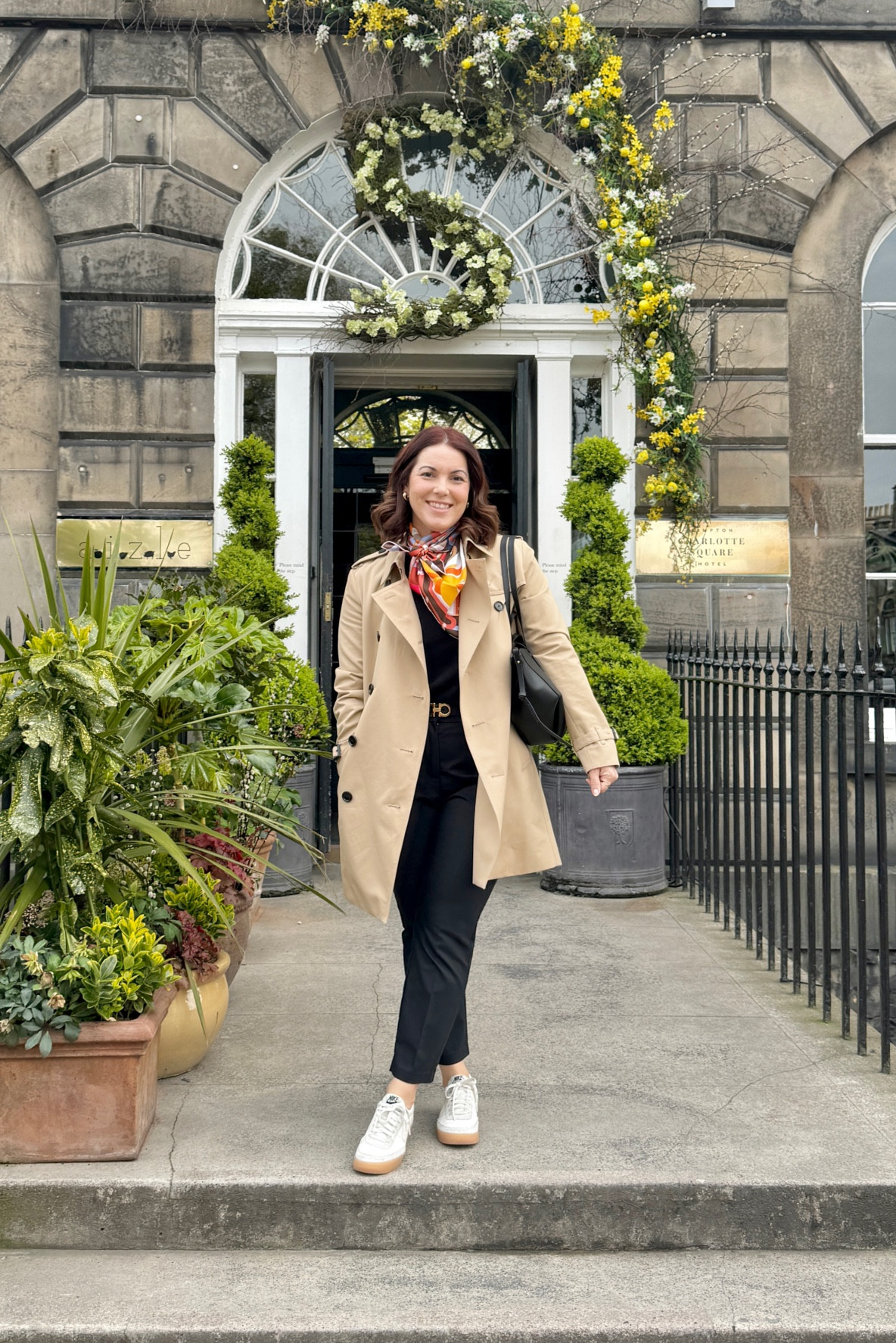 Europe Spring Lookbook 🌸
Trousers Size M
Cashmere Top Size M
Scarf is 90 x 90 Hermes Fanfare de Parade

#LTKeurope #LTKstyletip 

#LTKSeasonal