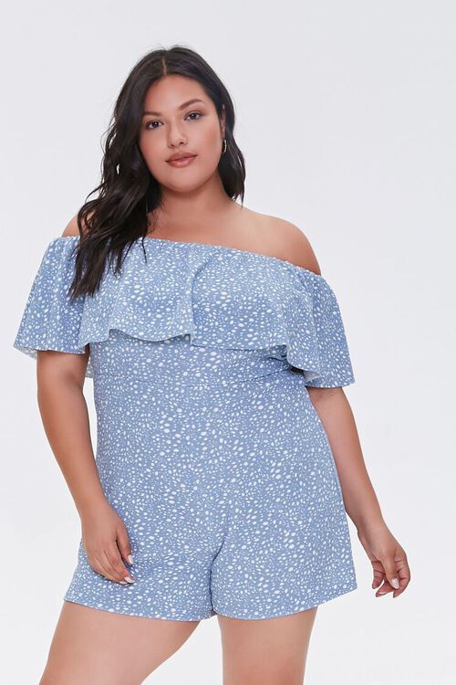 Plus Size Spotted Romper | Forever 21 (US)