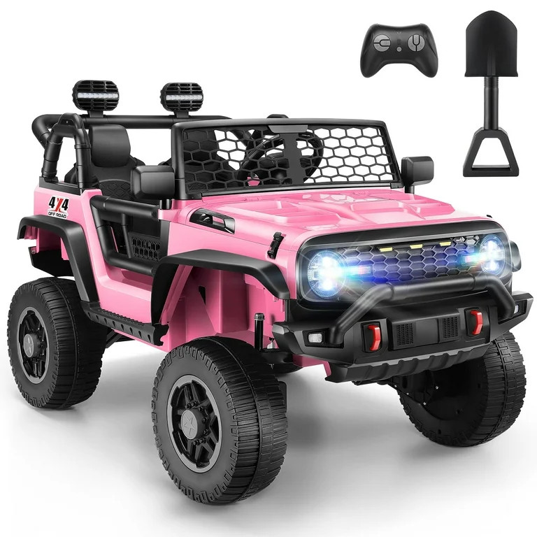 Funcid 24V Ride on Car with Remote Control & 2 Seater, 2WD/4WD Switchable Powered Ride on Toys fo... | Walmart (US)