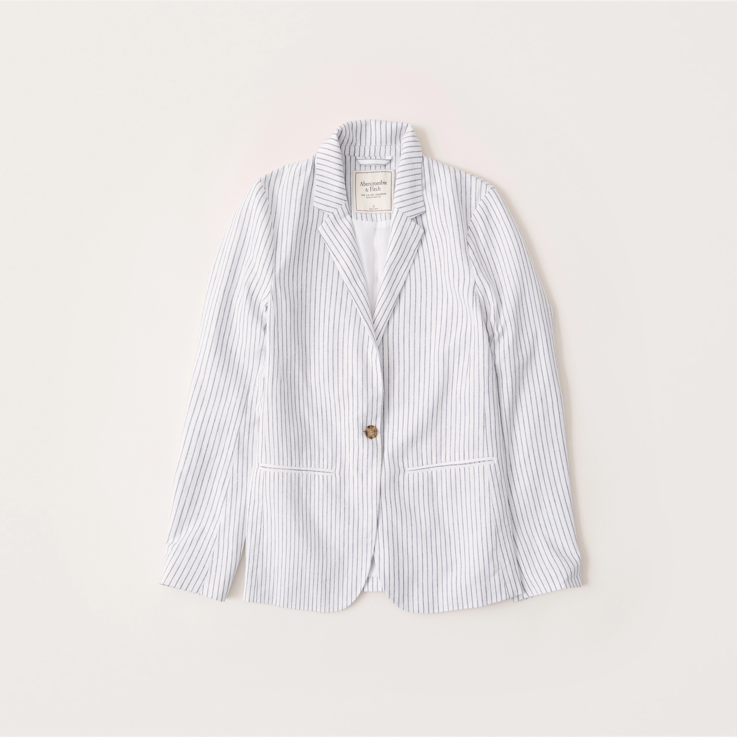 Linen-Blend Blazer | Abercrombie & Fitch (US)