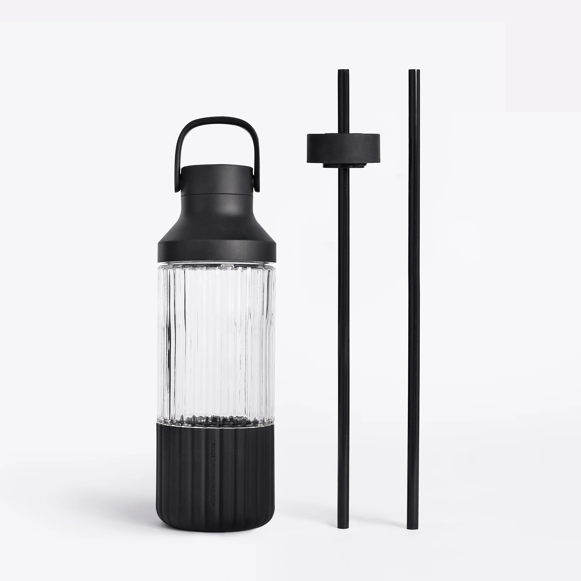 Beast Health™ Dual Cap Glass Hydration Bottle | Beast Health