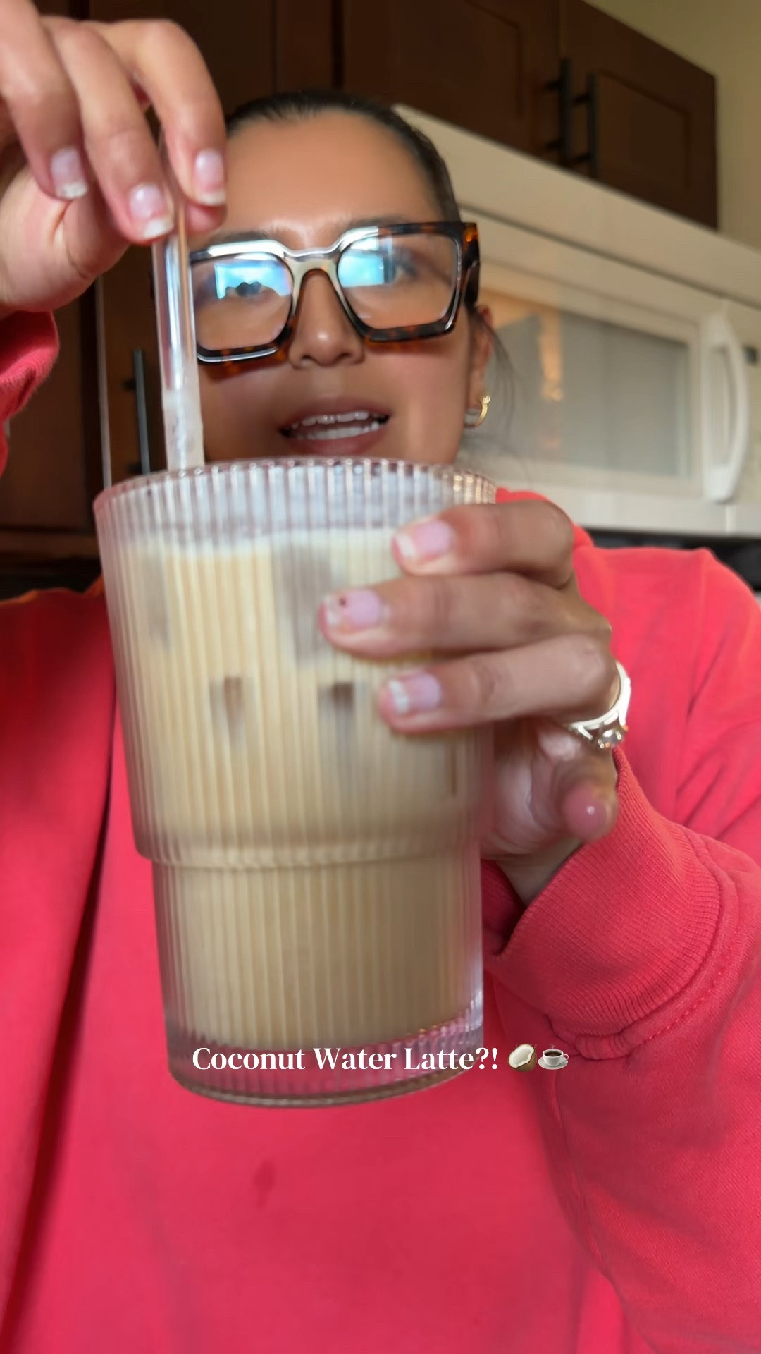 Coconut cream iced latte 🥥☕️