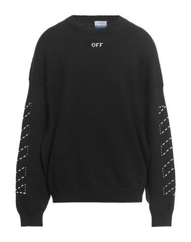 Off-white Man Sweater Black Size M Cotton, Polyamide | YOOX (US)