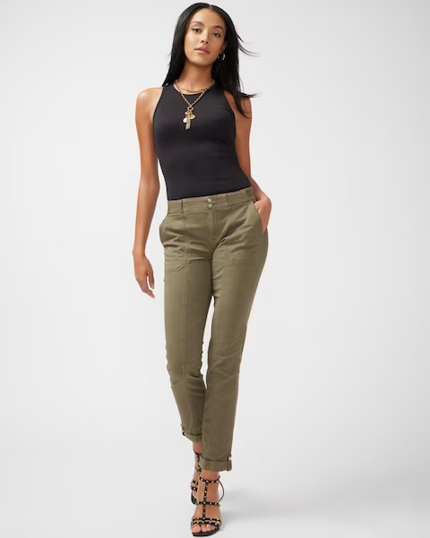 Mid-Rise Pret-A-Pedi Crop Pants | White House Black Market