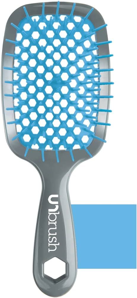 FHI HEAT Unbrush Wet & Dry Vented Detangling Hair Brush, Light Blue/Grey | Amazon (US)
