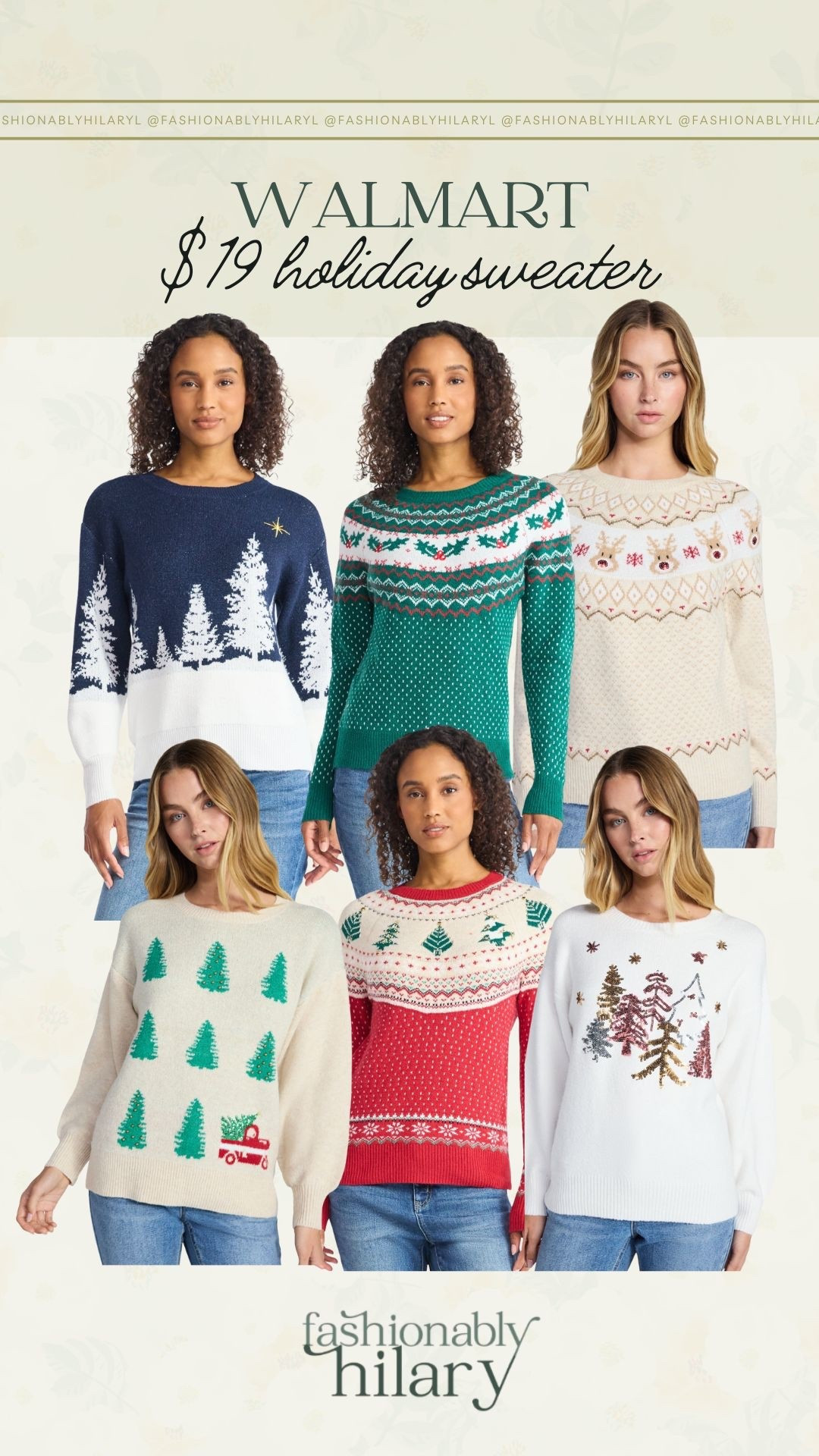 Y’all, these Walmart holiday sweaters are so good and at only $19 you can grab more than one. These designs are seriously so cute, and not tacky at all! 
Holiday sweater 

#LTKFindsUnder50 #LTKSeasonal #LTKHoliday