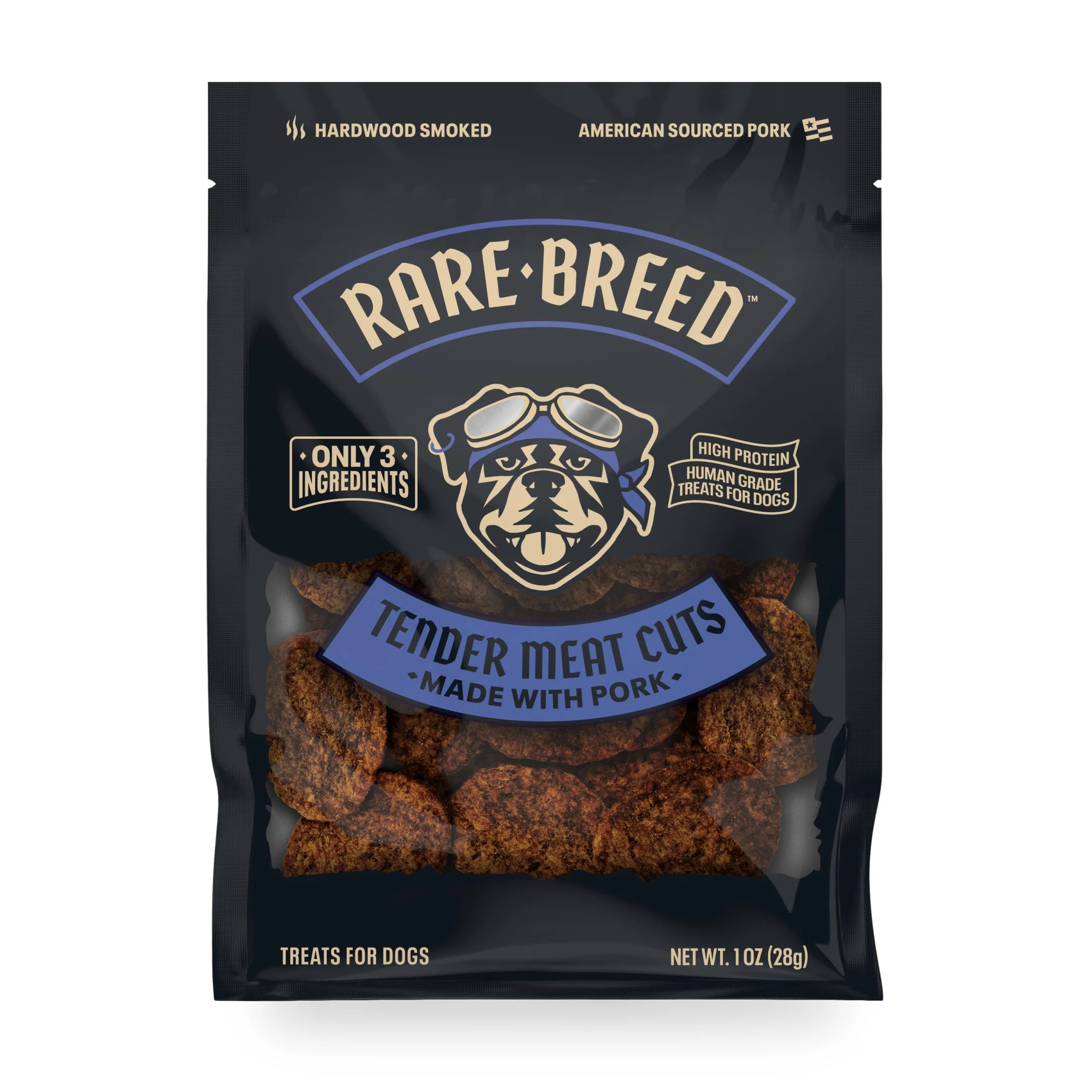 Rare Breed Dog Treats, Tender Meat Cuts Made with Pork, 3 Ingredients, Human Grade, 1 ounce To-Go... | Walmart (US)
