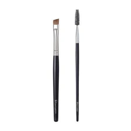 Angled Eyebrow Brush Spoolie Brush Set, Professional Eye Brow Brush Thin Firm Pony Hair Bristle with | Walmart (US)