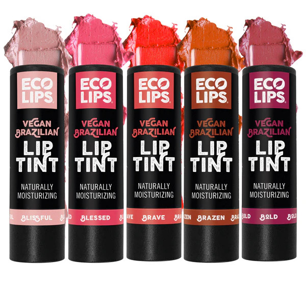 Vegan Brazilian Lip Tints, 5 Pack Variety | Eco Lips