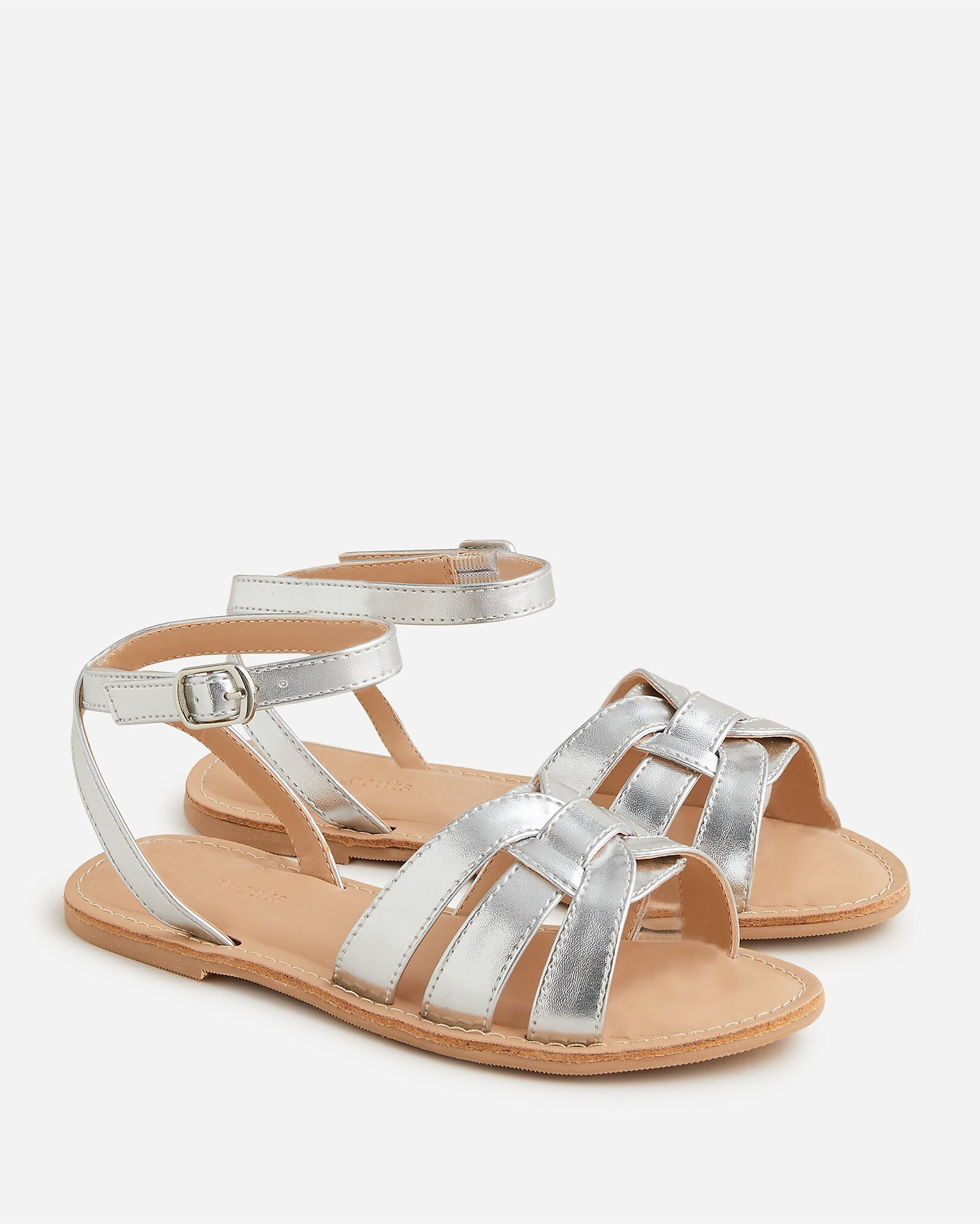 Girls' basketweave sandals | J. Crew US