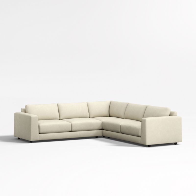 Peyton 3-Piece Sectional Sofa + Reviews | Crate & Barrel | Crate & Barrel