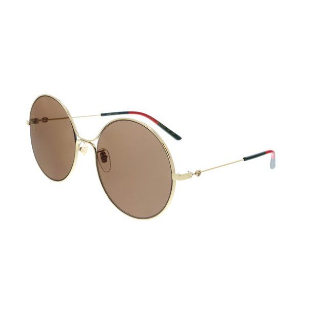 Gucci GG0395S 002 Gold Round Sunglasses - Walmart.com | Walmart (US)