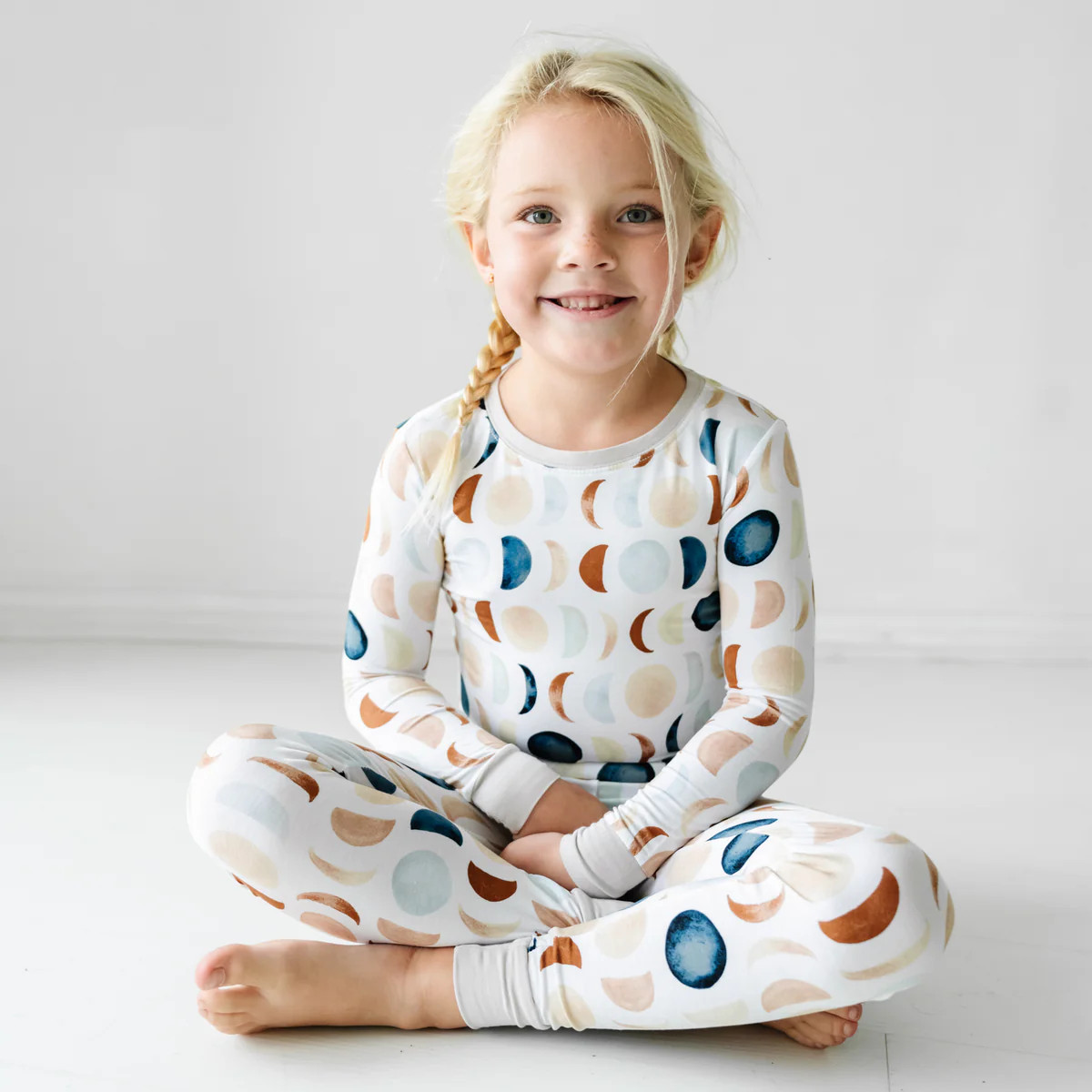 Luna Neutral Two-Piece Pajama Set | Little Sleepies