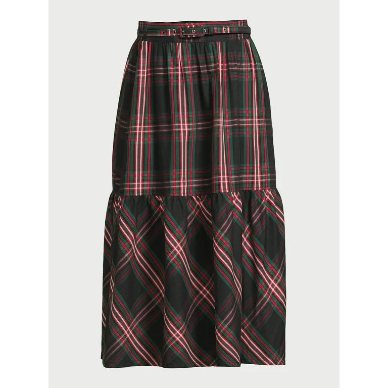 Free Assembly Women's Belted Midi Skirt, Sizes 0-22 | Walmart (US)