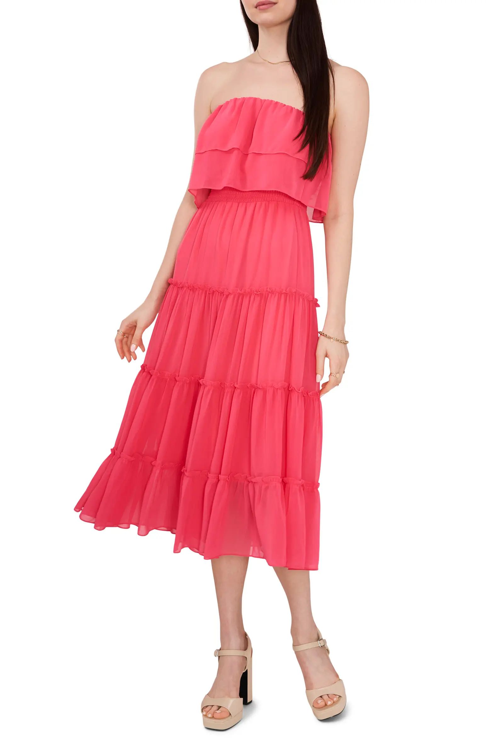 Strapless Tiered Ruffle Midi Dress1.STATE | Nordstrom